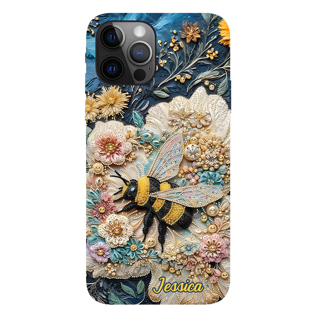 Bee Kind - Personalized Bee Full Print Phone Case