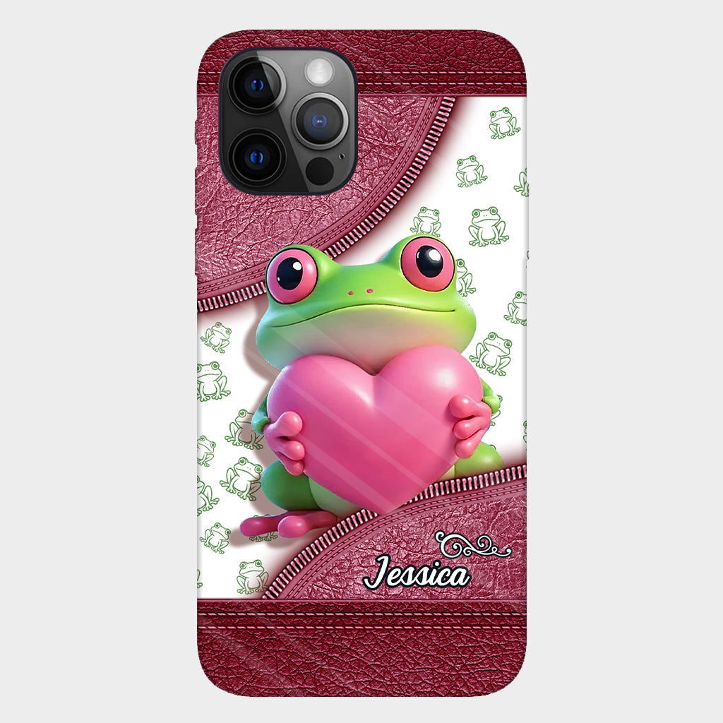 Love Frog – Personalisierte Handyhülle mit Froschmotiv