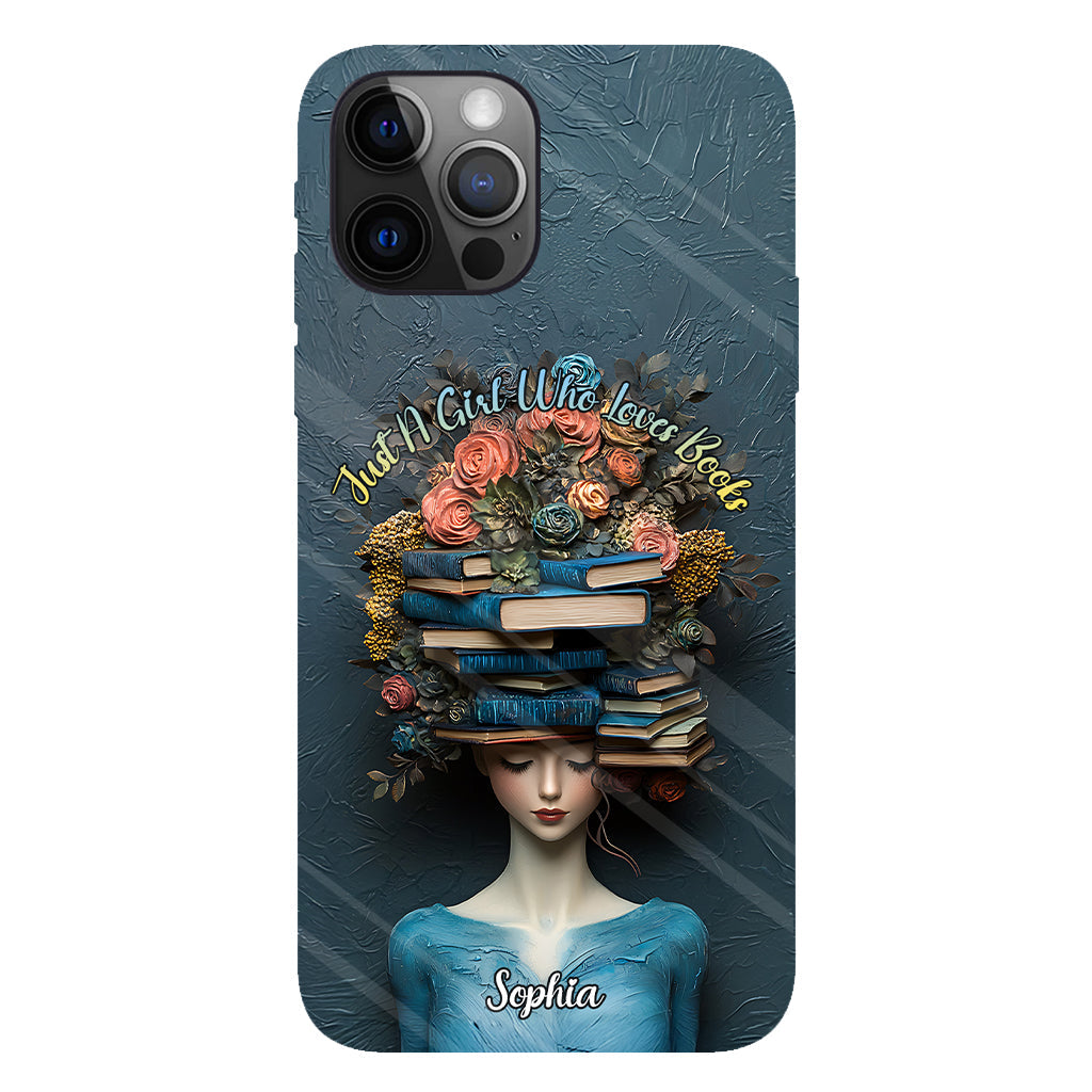 Just A Girl Who Loves Books - Personalized Book Full Print Phone Case