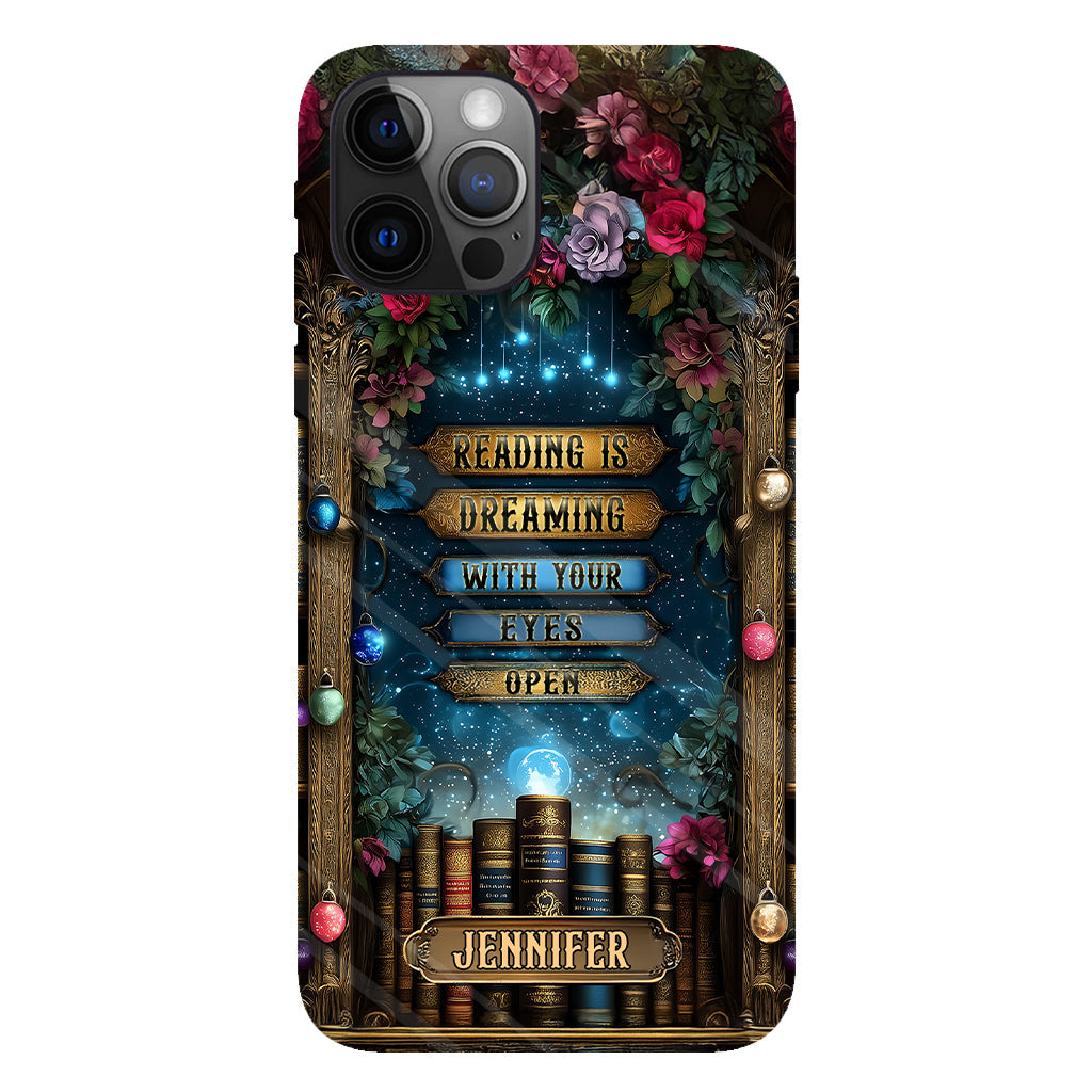 Reading is Dreaming - Personalized Book Full Print Phone Case