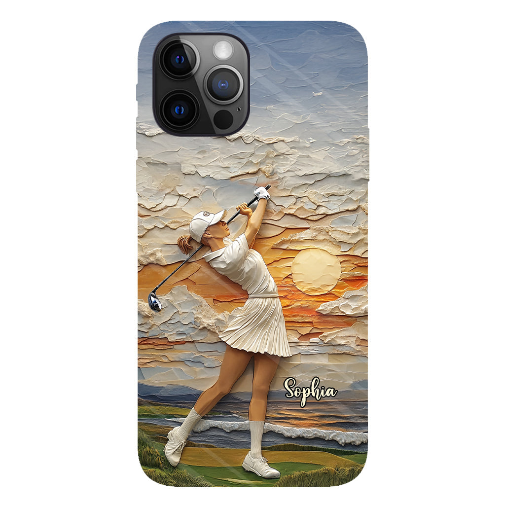 Le golf, c'est ma vie - Coque de téléphone personnalisée avec impression intégrale sur le thème du golf