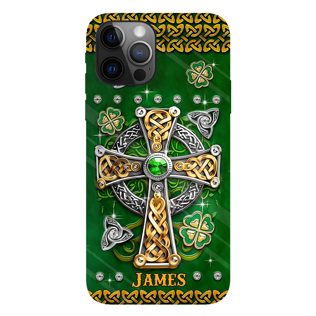 Dans mes veines - Coque de téléphone personnalisée avec impression intégrale pour la Saint-Patrick
