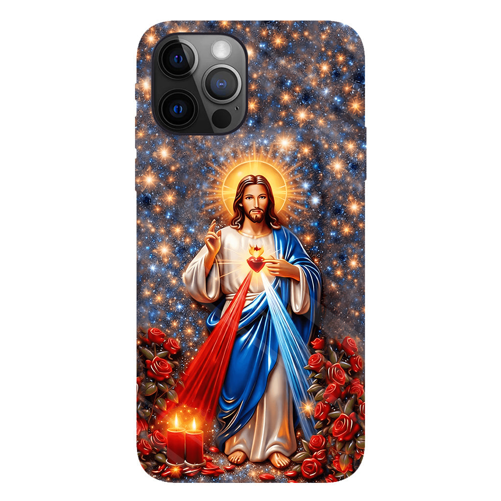 Sacré-Cœur de Jésus - Coque de téléphone personnalisée avec impression chrétienne intégrale
