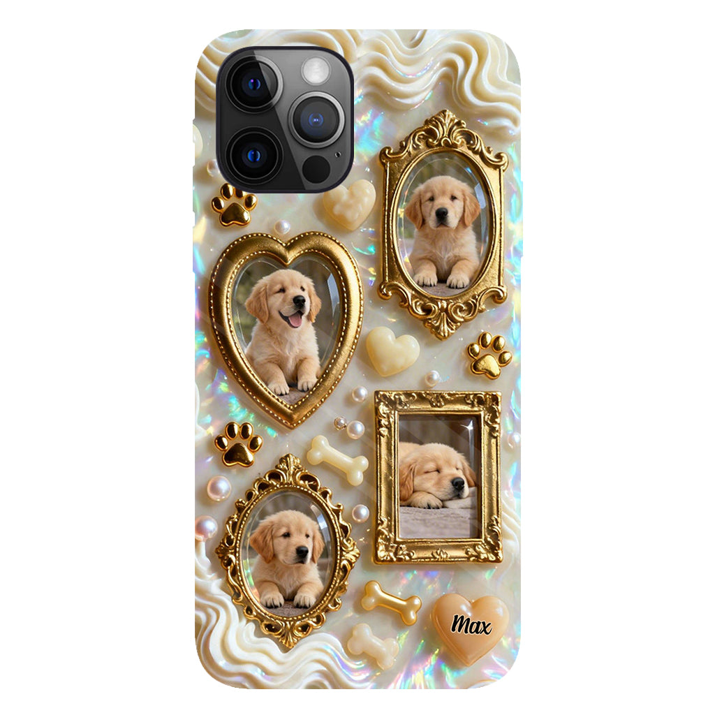 The Golden Gallery Case - Personalized Dog Clear Phone Case