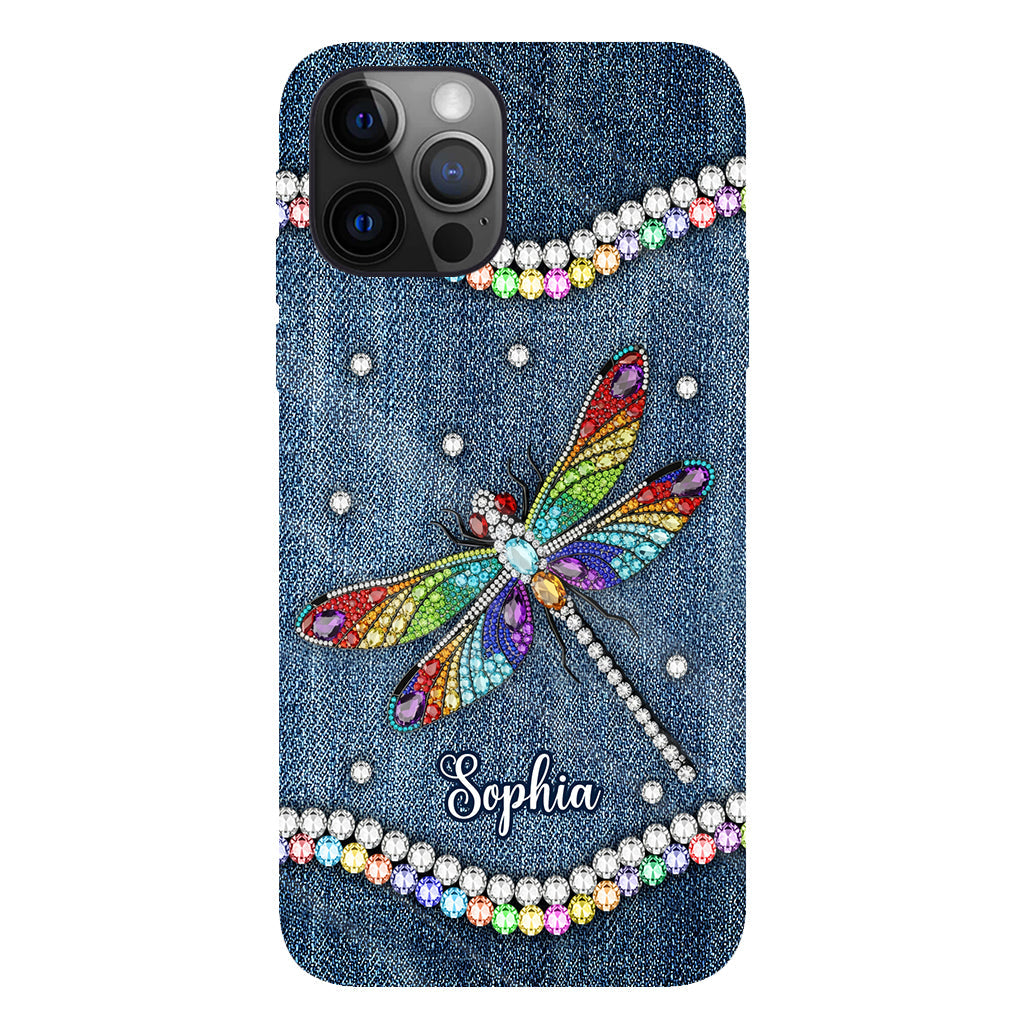 Magnifique libellule - Coque de téléphone personnalisée avec motif libellule intégral