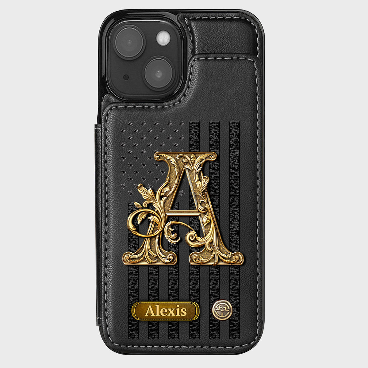 Cadeau initial pour lui, cadeau pour homme… - Étui portefeuille personnalisé pour téléphone