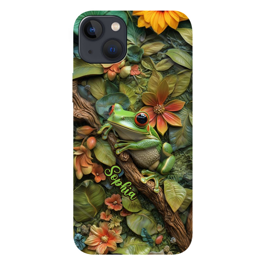 Adorable Frog - Personalized Frog Full Print Phone Case