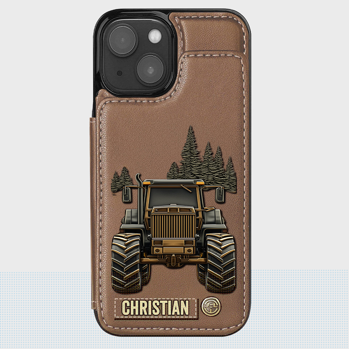 Tractor Ride - Personalized Tractor Wallet Phone Case