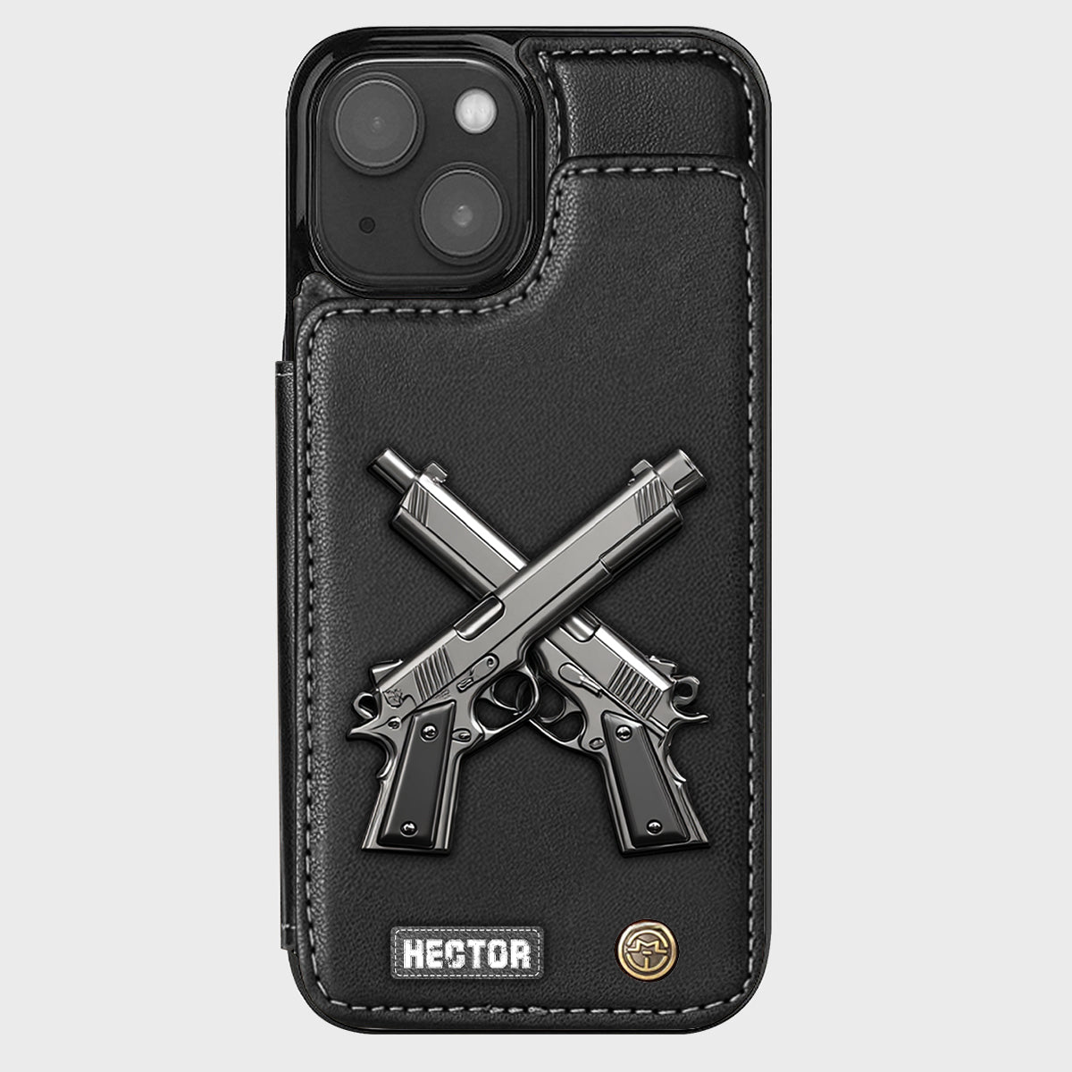 Crossed Pistols - Personalized Tactical equipment Wallet Phone Case