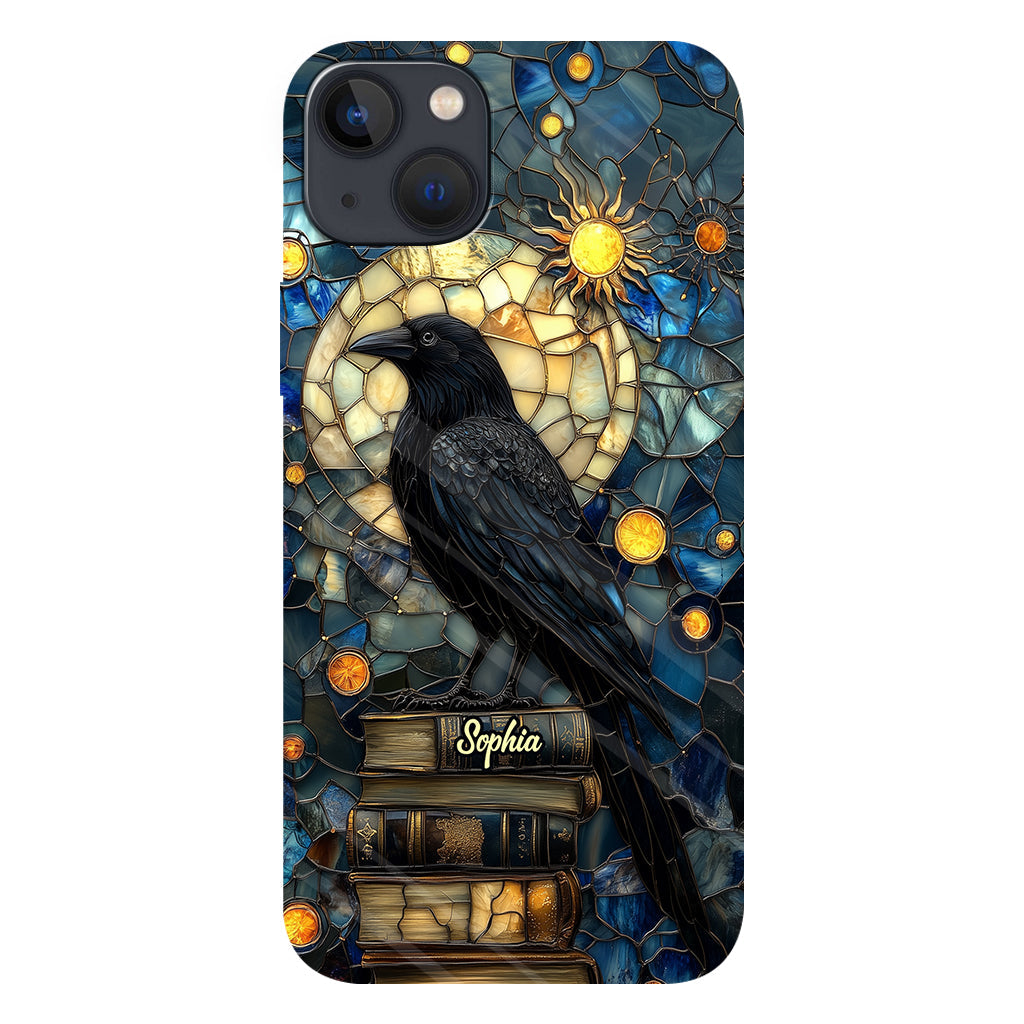Raven Book Club - Coque de téléphone personnalisée avec livre intégral