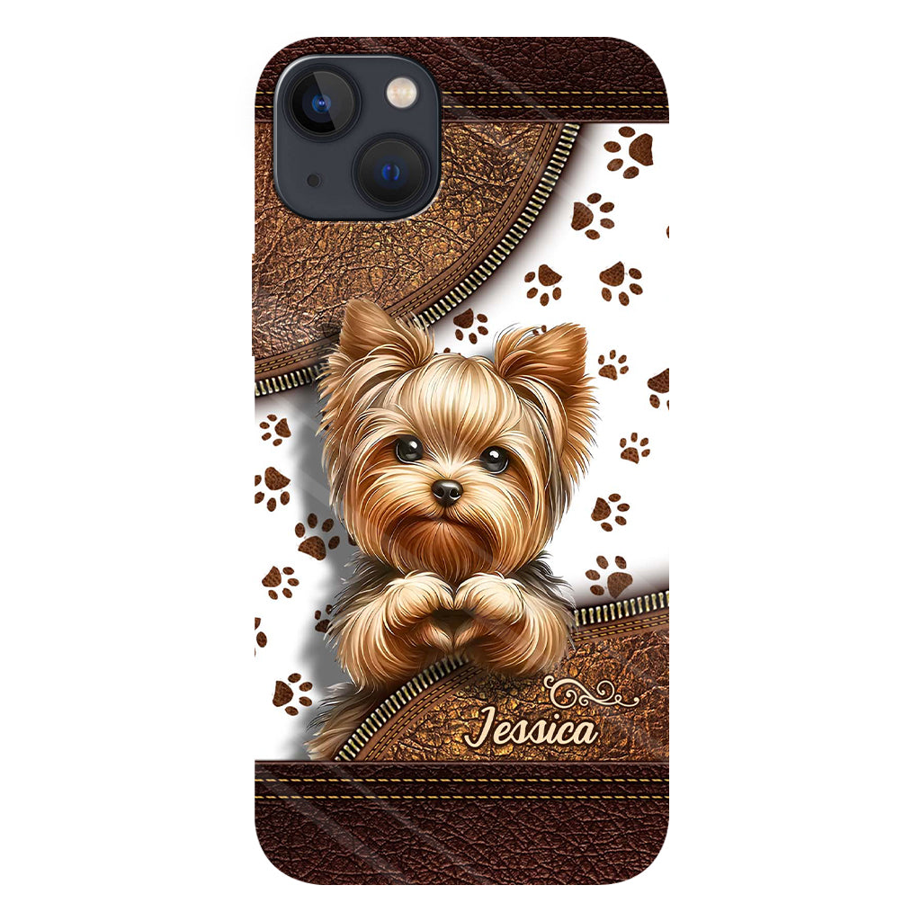 Cute Yorkshire Terrier - Personalized Dog Full Print Phone Case