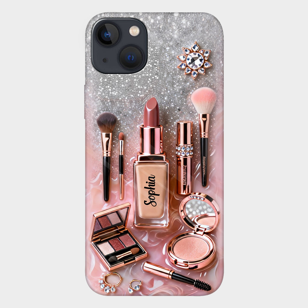 Maquilleuse fière - Coque de téléphone personnalisée avec impression intégrale - Maquillage