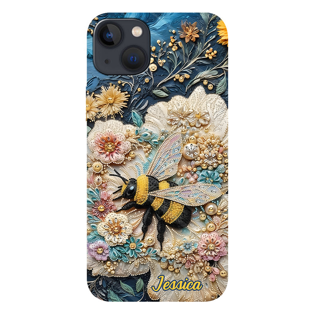 Bee Kind - Personalized Bee Full Print Phone Case