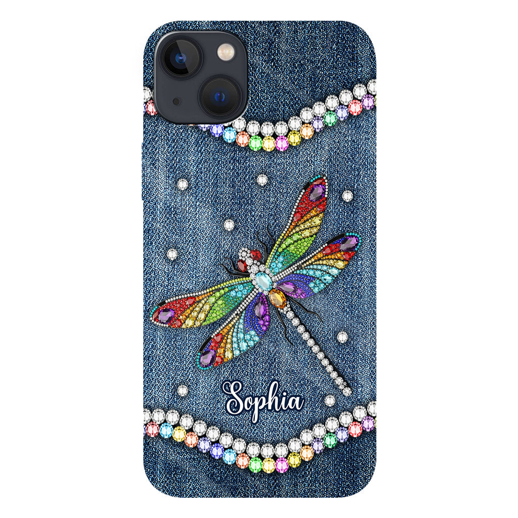 Magnifique libellule - Coque de téléphone personnalisée avec motif libellule intégral