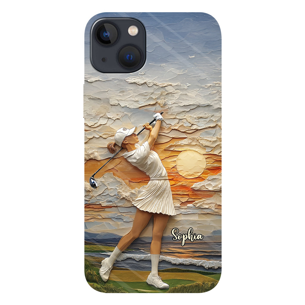 Le golf, c'est ma vie - Coque de téléphone personnalisée avec impression intégrale sur le thème du golf