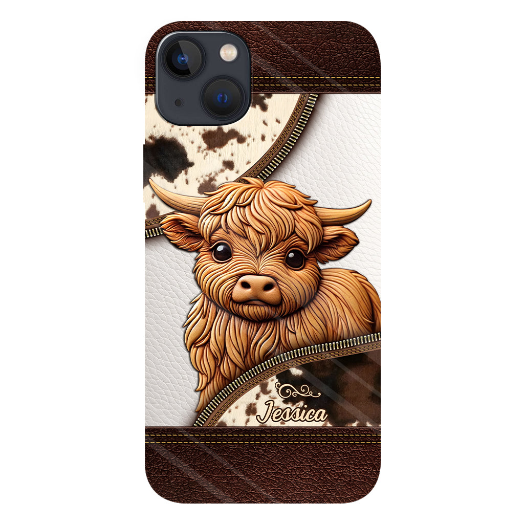 Love Highland Cows - Personalized Full Print Phone Case