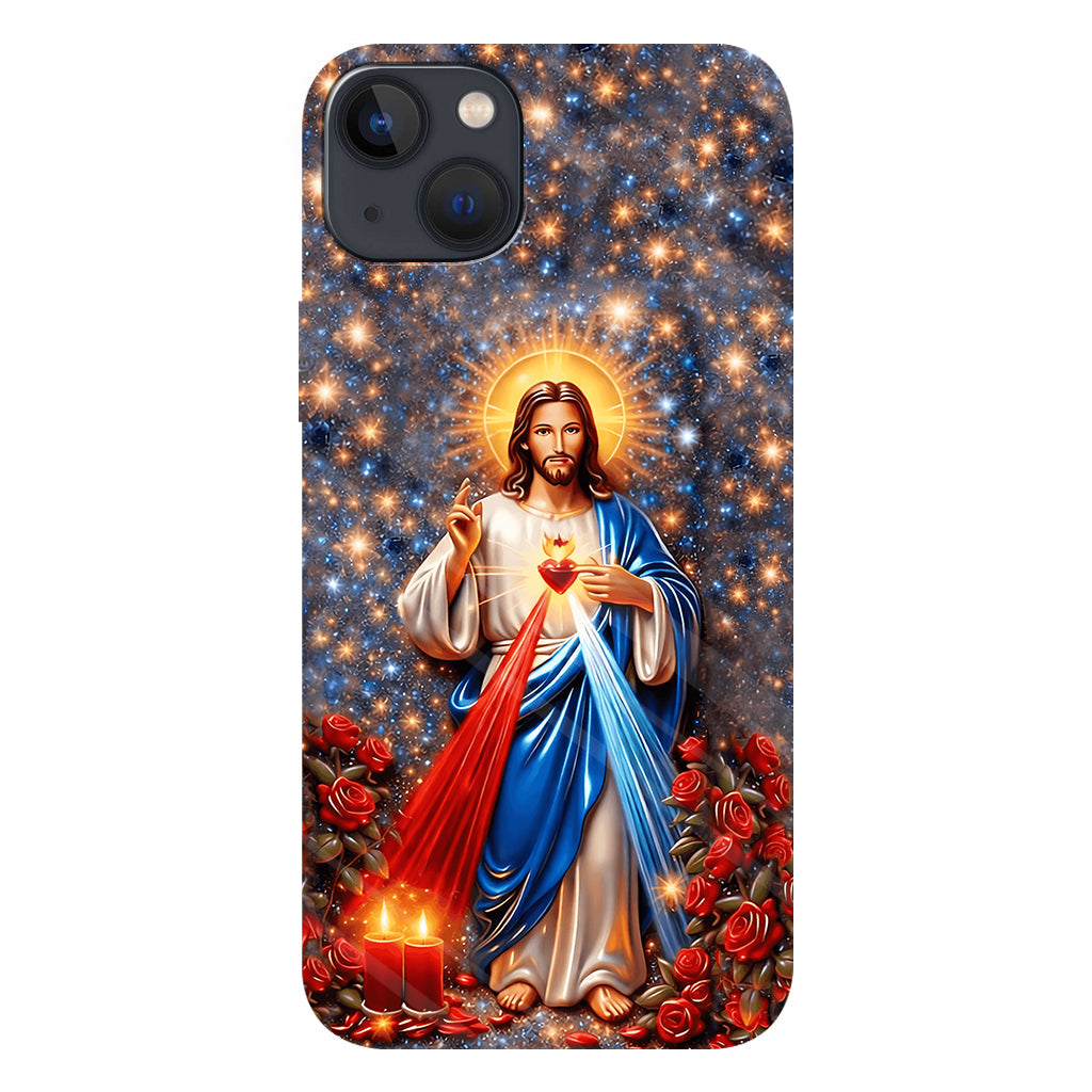 Sacré-Cœur de Jésus - Coque de téléphone personnalisée avec impression chrétienne intégrale