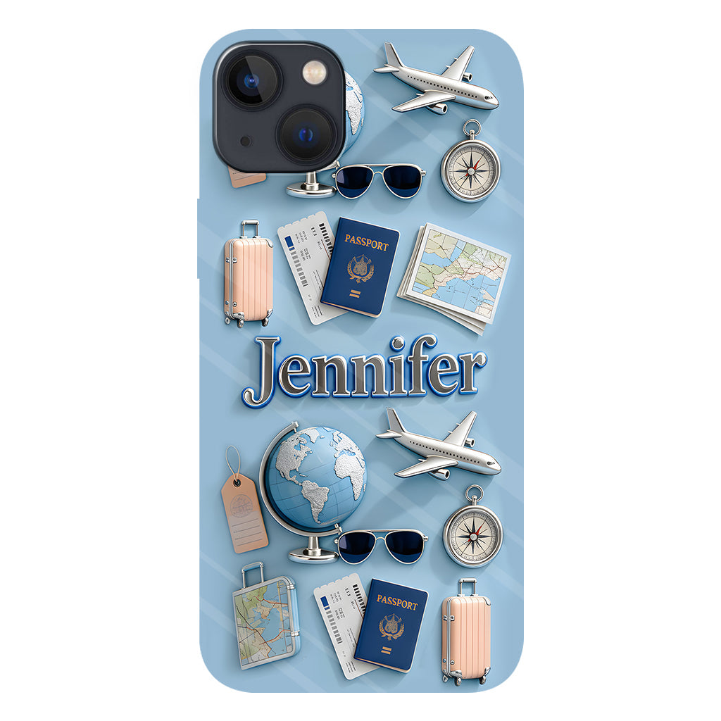 Just A Girl Who Loves Travelings - Personalized Travelling Full Print Phone Case
