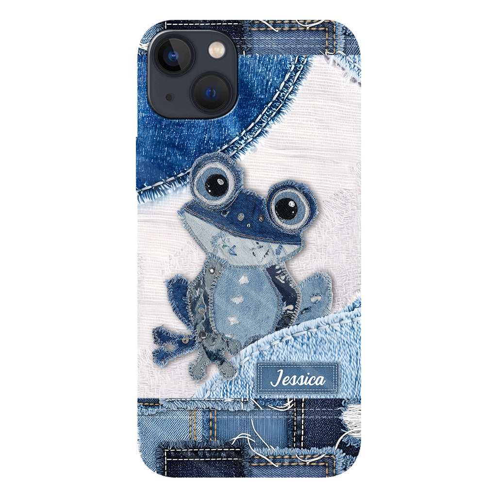 Coque de téléphone personnalisée Love Frog avec motif grenouille