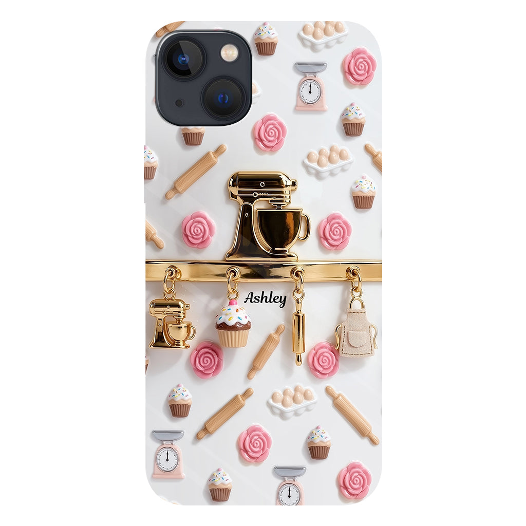 Coque de téléphone personnalisée avec motif pâtisserie - Charms de pâtisserie