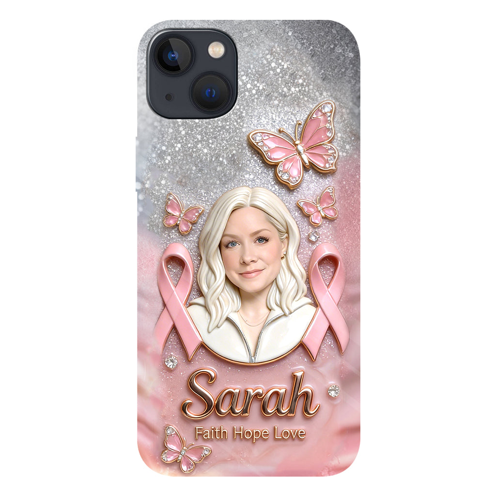 Custom Any Photo - Personalized Breast Cancer Awareness Full Print Phone Case