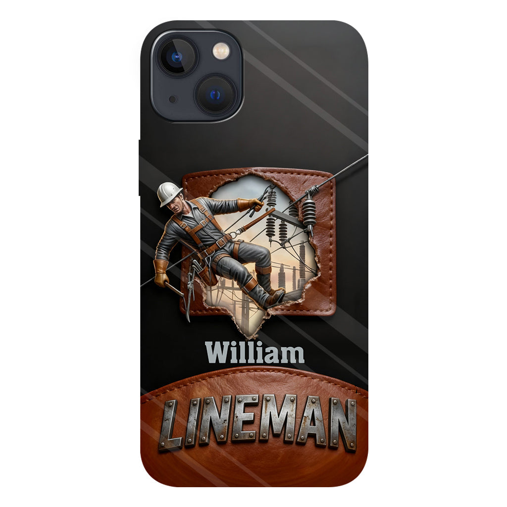 Coque de téléphone personnalisée « Lineman cool » avec impression intégrale