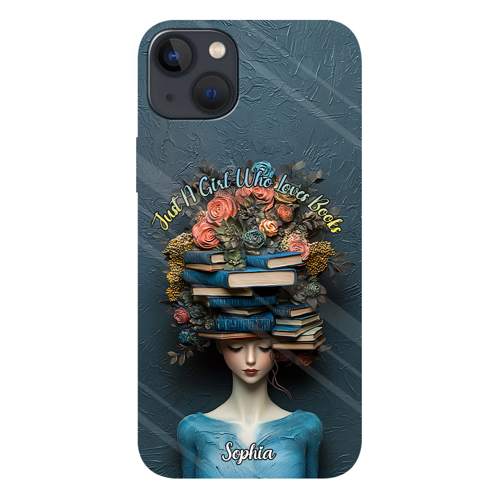 Just A Girl Who Loves Books - Personalized Book Full Print Phone Case