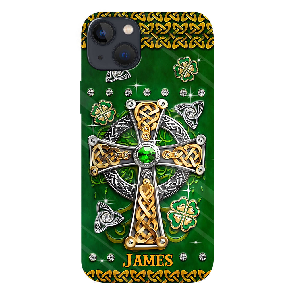 Dans mes veines - Coque de téléphone personnalisée avec impression intégrale pour la Saint-Patrick