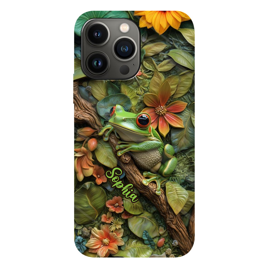 Adorable Frog - Personalized Frog Full Print Phone Case