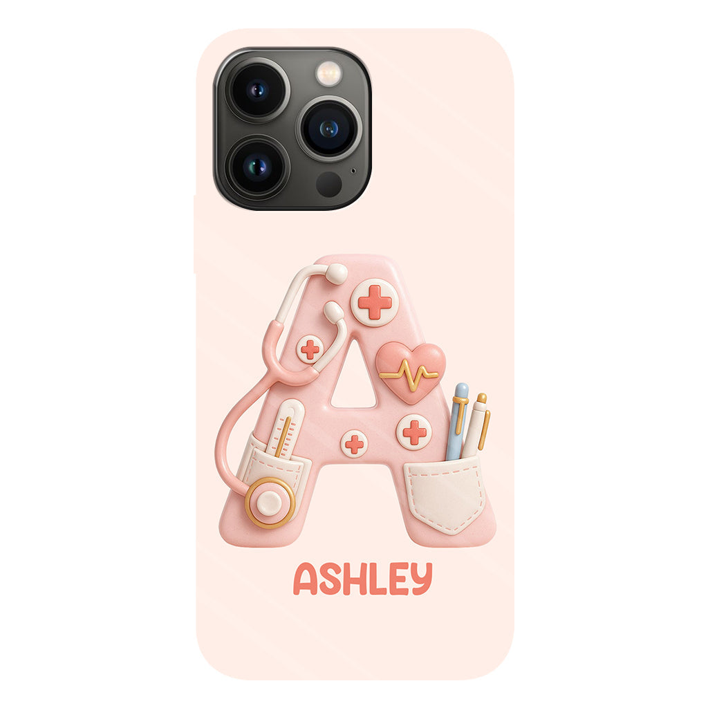 Nurse Alphabet Custom - Personalized Nurse Full Print Phone Case