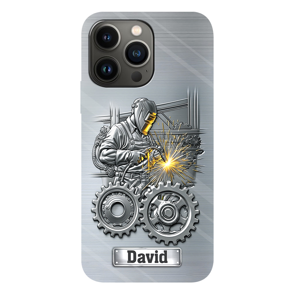 Aus Starken werden Schweißer – Personalisierte Handyhülle mit Schweißer-Motiv