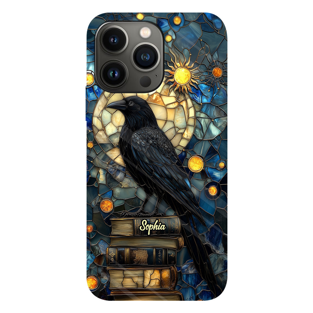 Raven Book Club - Coque de téléphone personnalisée avec livre intégral