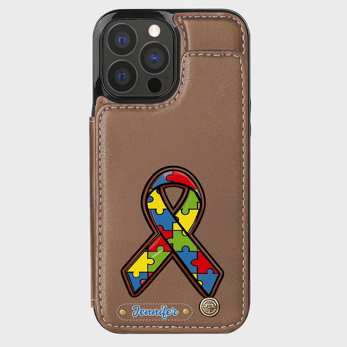 Autism Awareness - Personalized Autism Awareness Wallet Phone Case