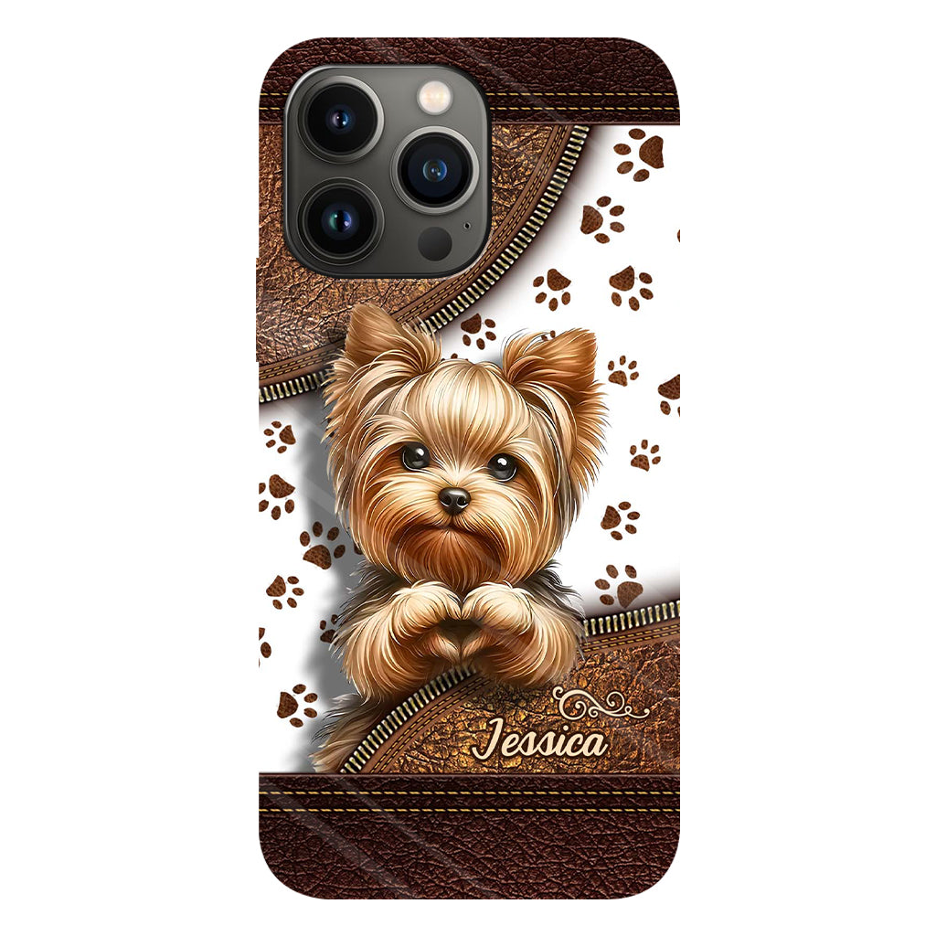 Cute Yorkshire Terrier - Personalized Dog Full Print Phone Case