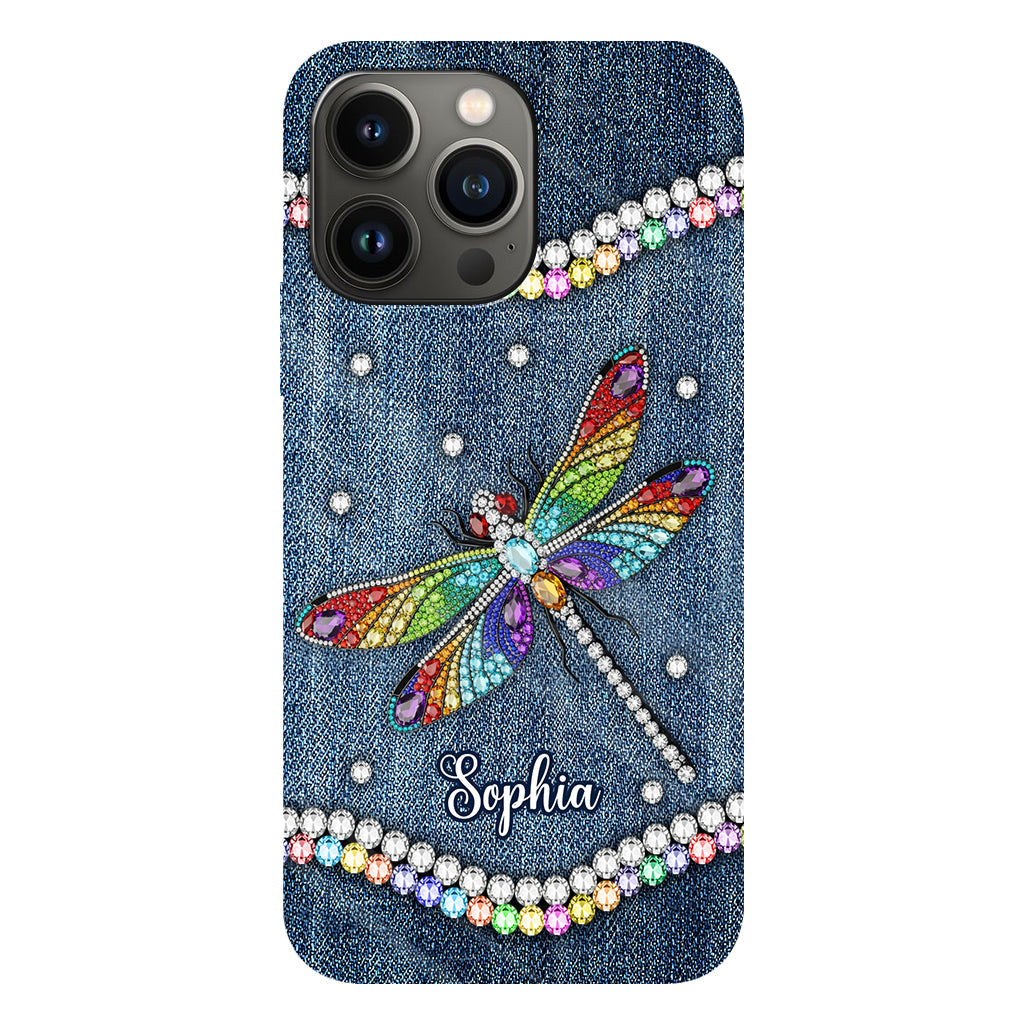 Magnifique libellule - Coque de téléphone personnalisée avec motif libellule intégral