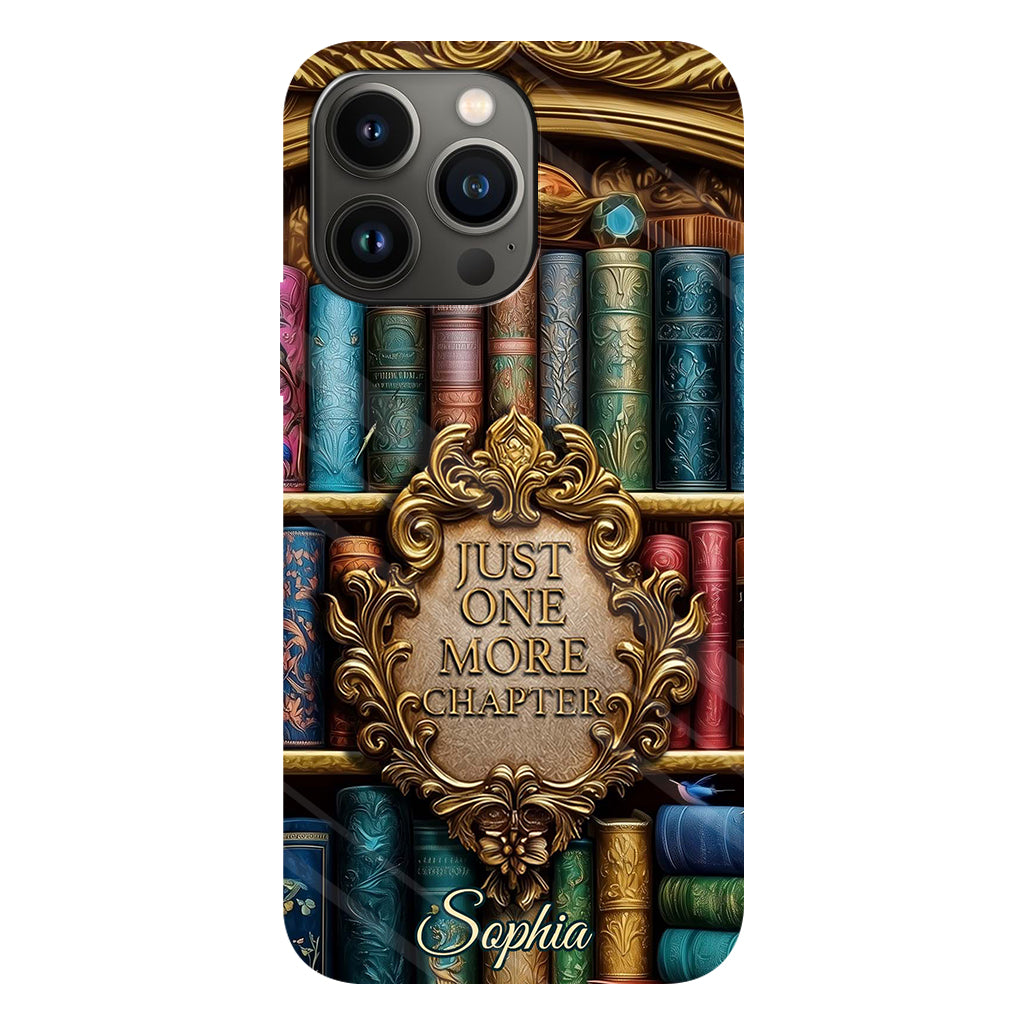 Just One More Chapter - Personalized Book Full Print Phone Case