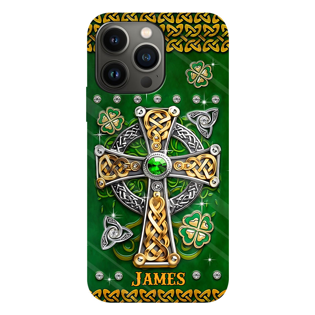 Dans mes veines - Coque de téléphone personnalisée avec impression intégrale pour la Saint-Patrick
