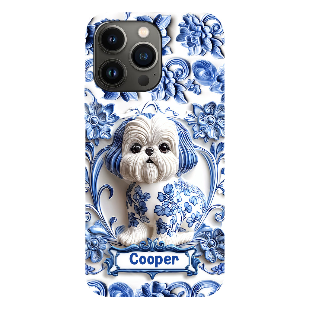 Coque de téléphone personnalisée avec imprimé chien mignon