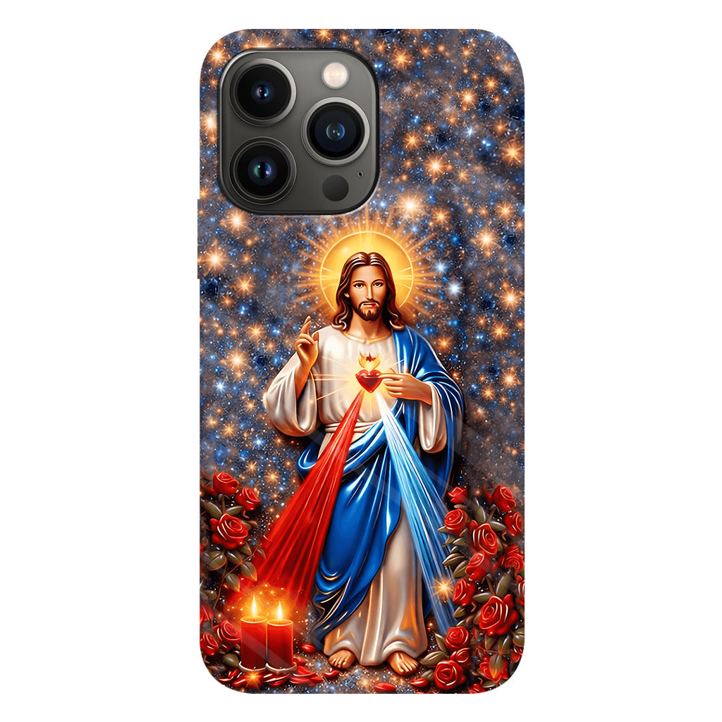 Sacré-Cœur de Jésus - Coque de téléphone personnalisée avec impression chrétienne intégrale