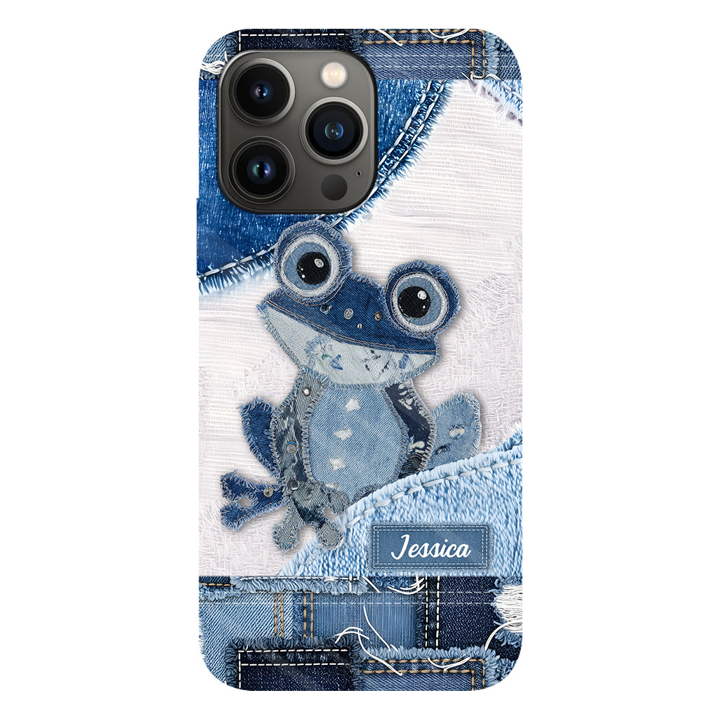 Coque de téléphone personnalisée Love Frog avec motif grenouille
