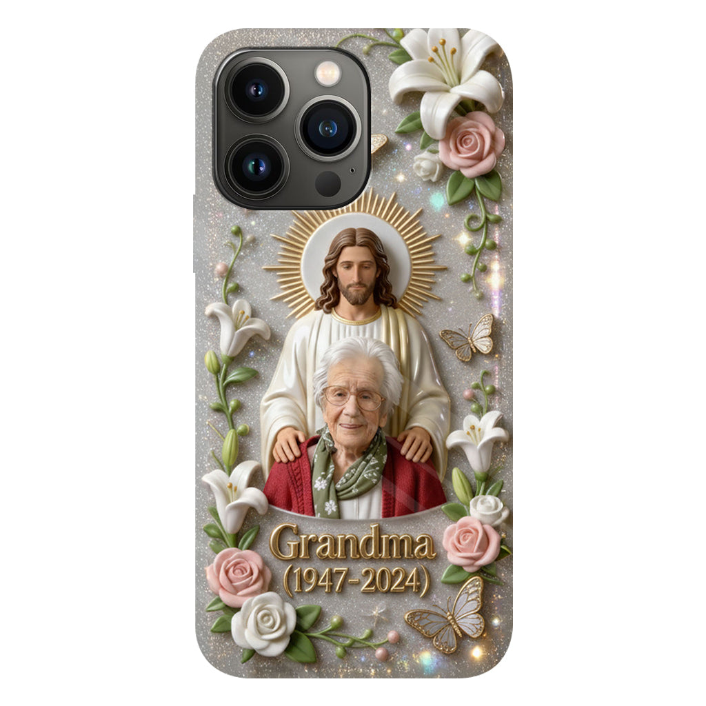 Memorial Gift for Lost of Loved One, Faith in God - Personalized Memorial Full Print Phone Case