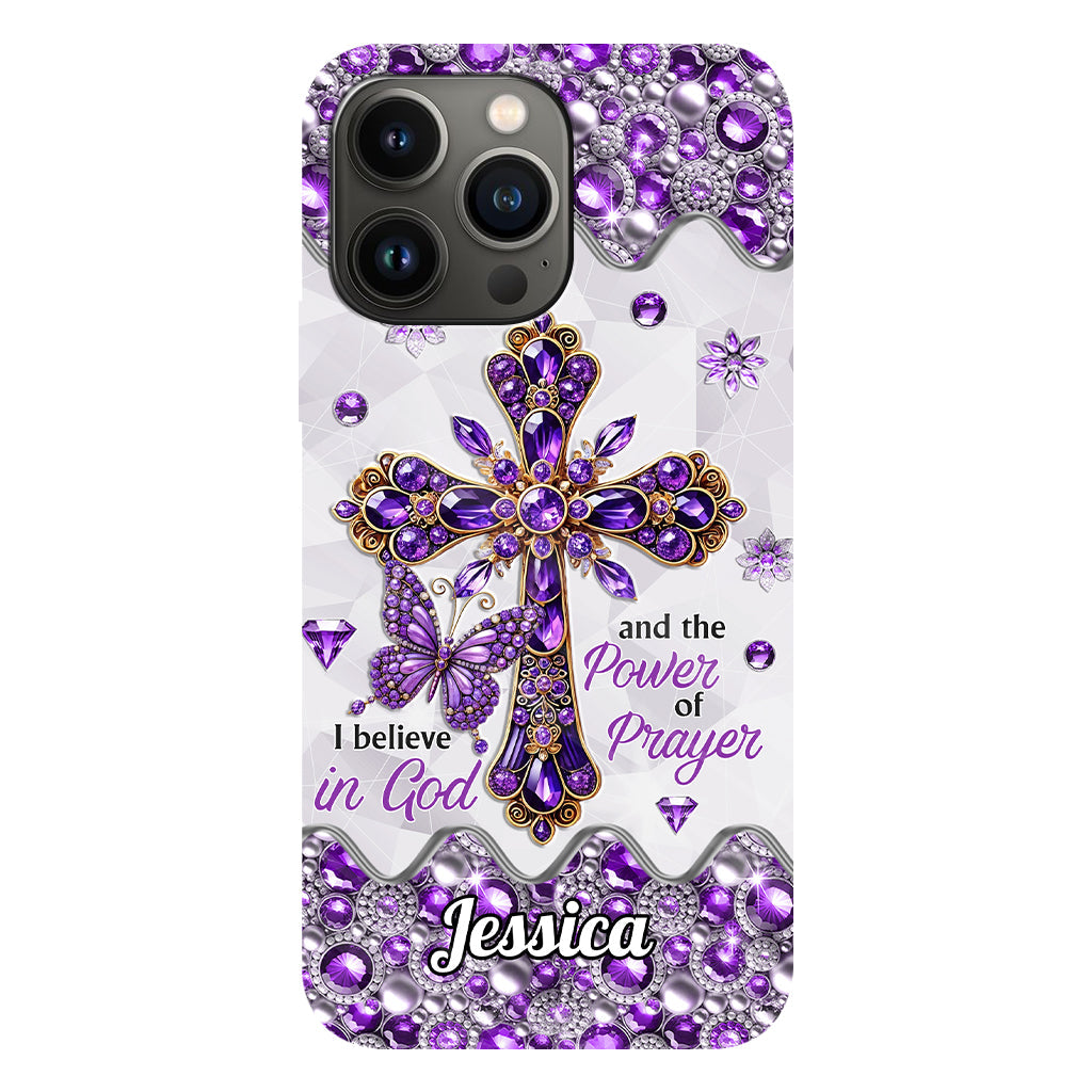I Believe In God - Personalized Christian Full Print Phone Case