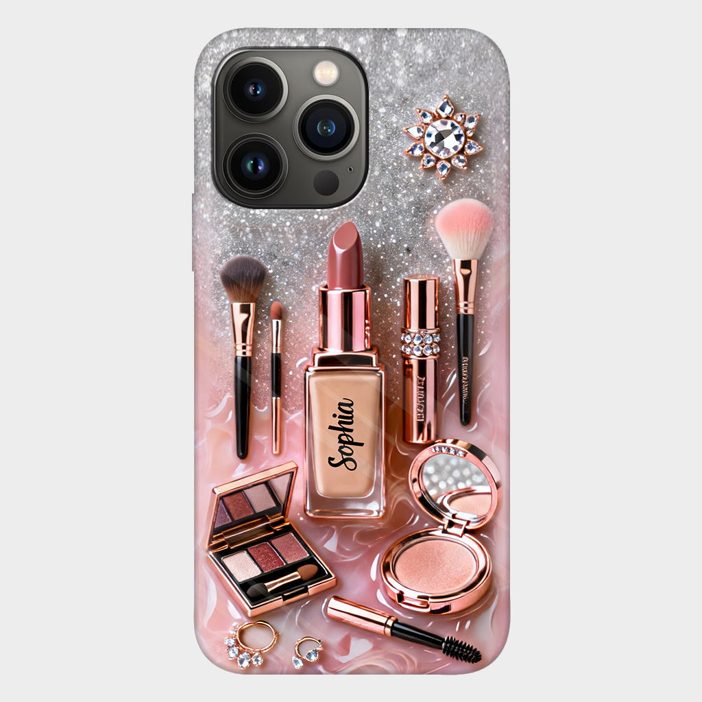 Maquilleuse fière - Coque de téléphone personnalisée avec impression intégrale - Maquillage