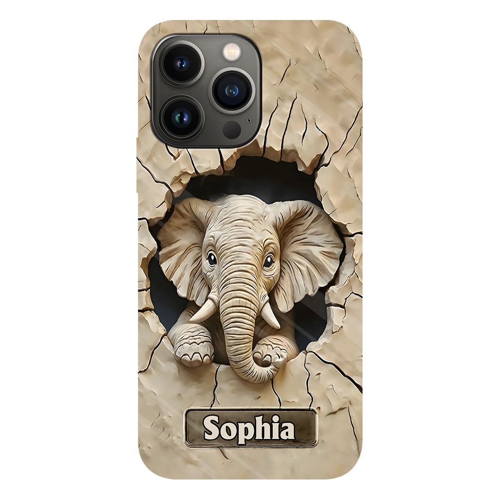 Love Elephant - Personalized Elephant Full Print Phone Case