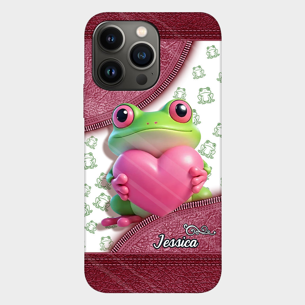 Love Frog – Personalisierte Handyhülle mit Froschmotiv