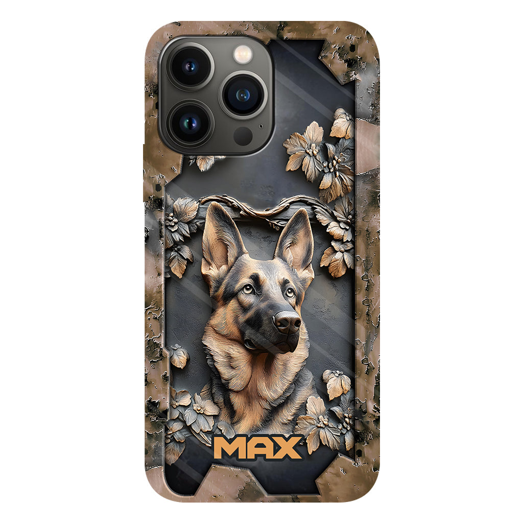 Strong German Shepherd - Personalized Dog Full Print Phone Case