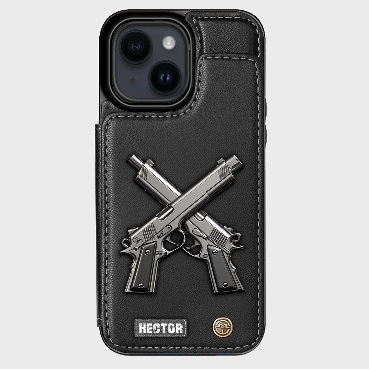 Crossed Pistols - Personalized Tactical equipment Wallet Phone Case
