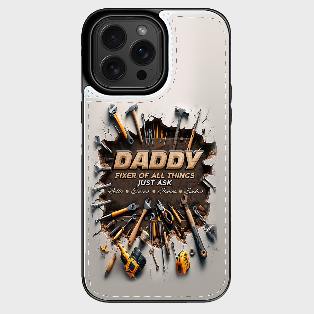 Fixer Of All Things - Personalized Father Foldable Wallet Phone Case