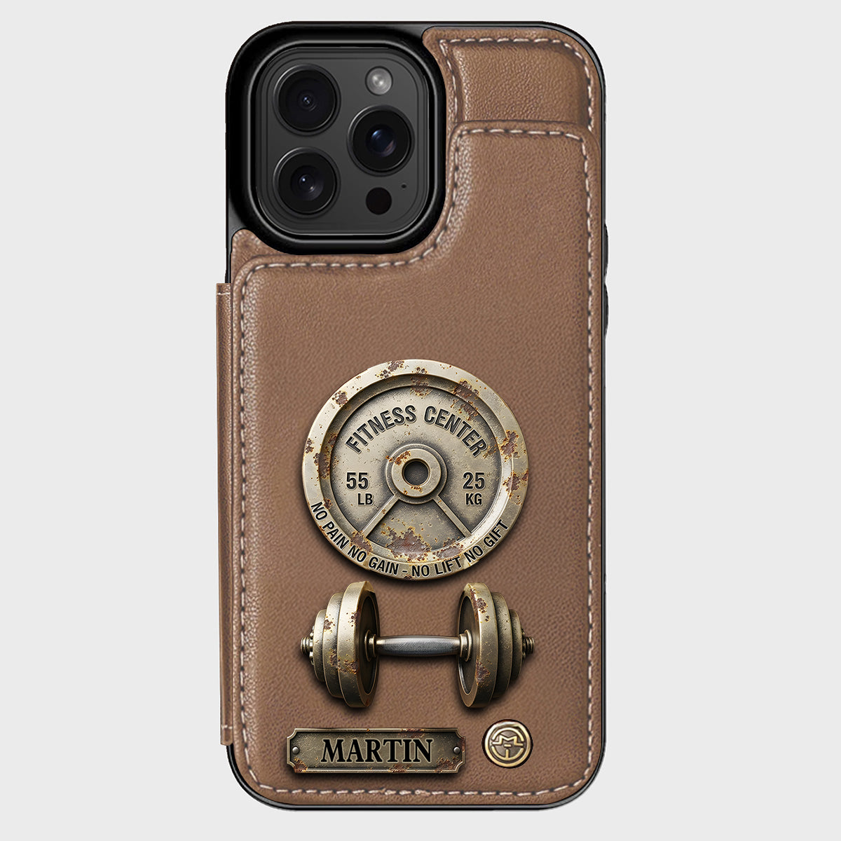 No Pain No Gain - Personalized Fitness Wallet Phone Case