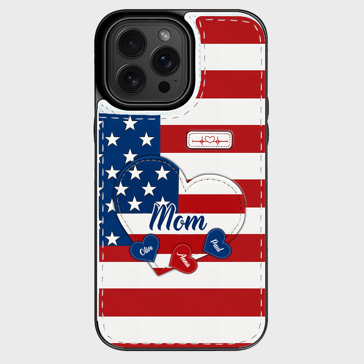 Joyeux 4 juillet ! Étui portefeuille pliable personnalisé pour téléphone portable, idéal pour la fête nationale américaine (4 juillet).